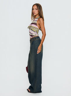 Boxie Mid Rise Wide Leg Jeans Vintage Wash