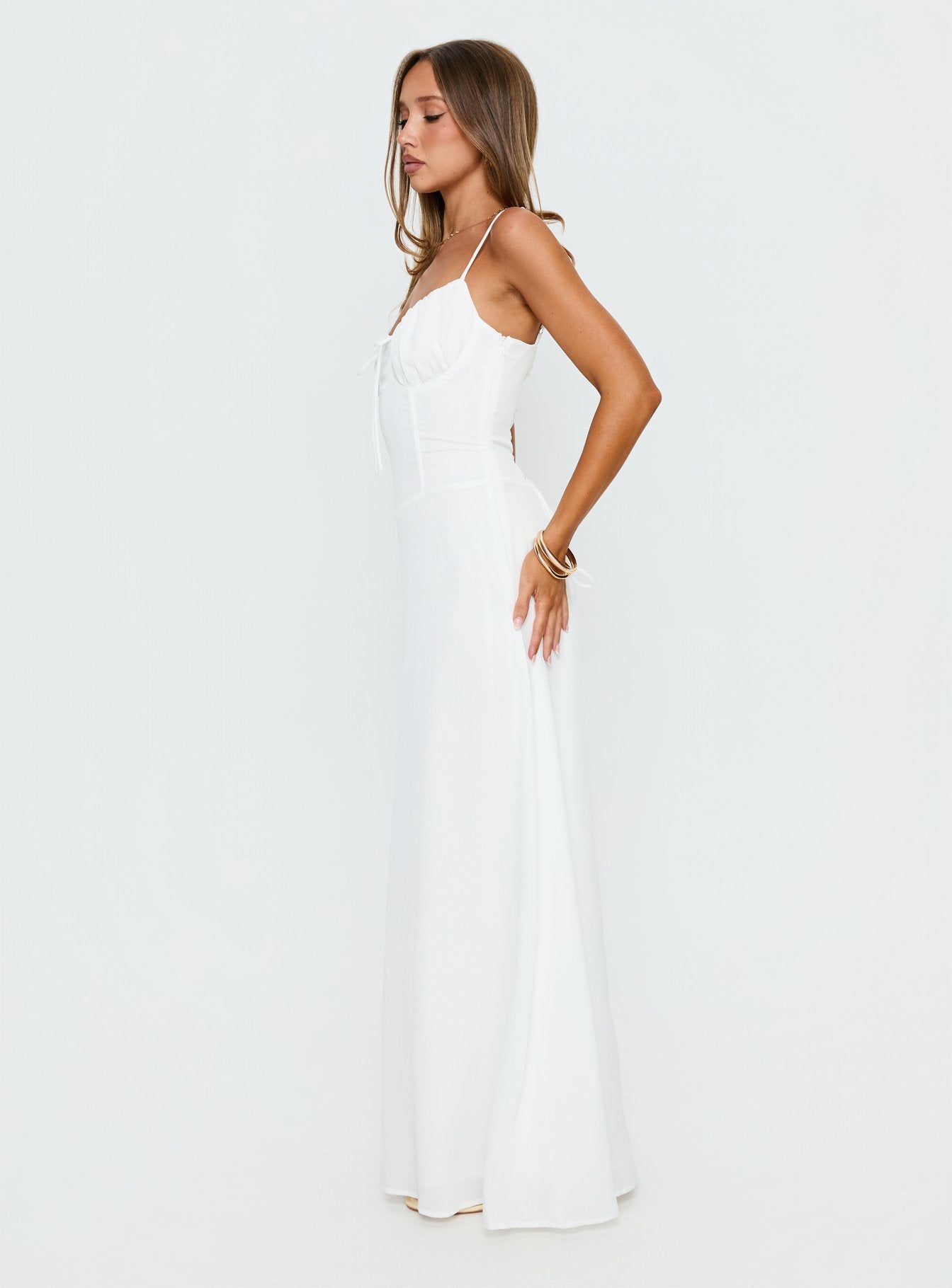 Members Only Maxi Dress White