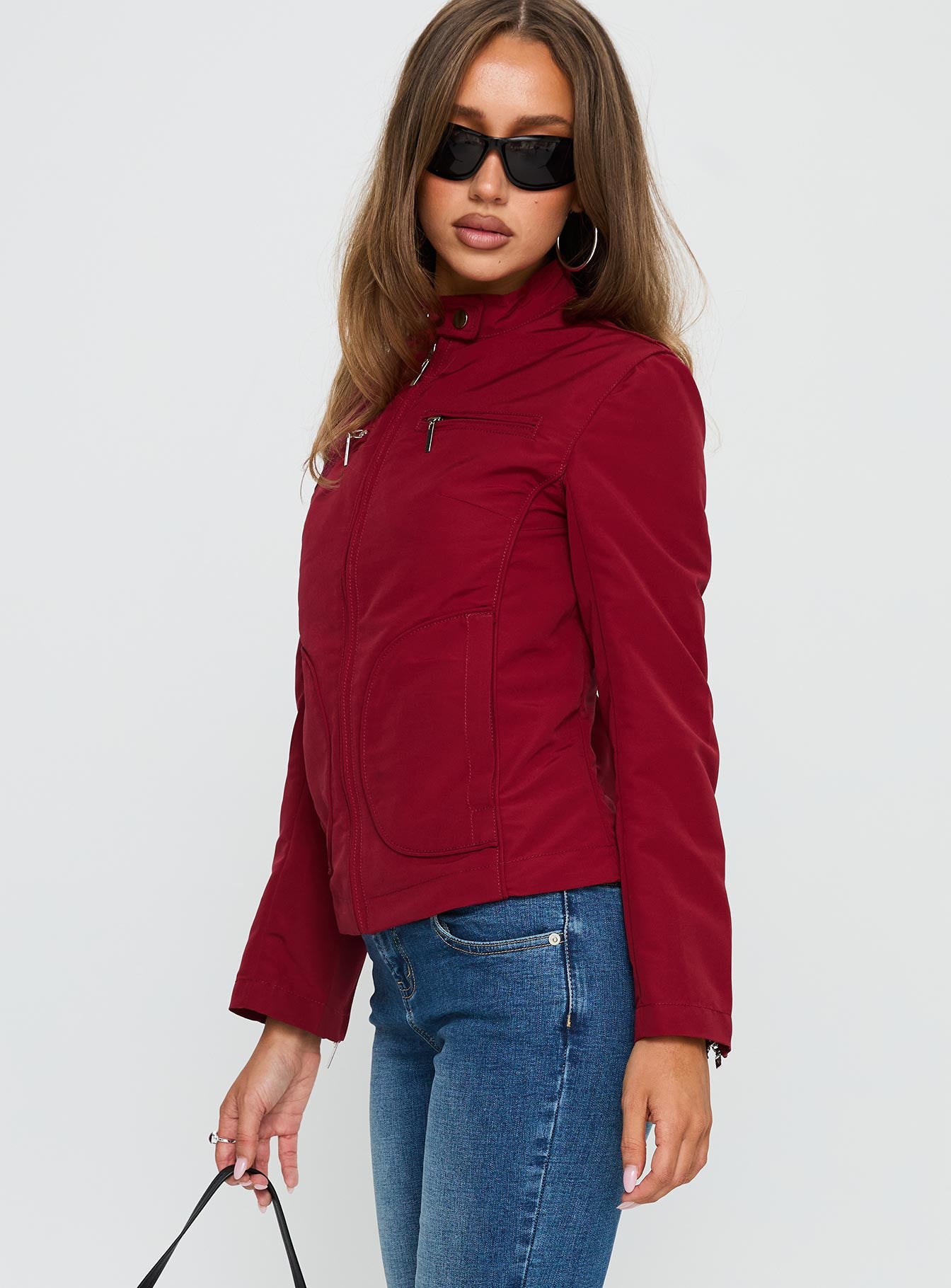 All A Blur Moto Jacket Red