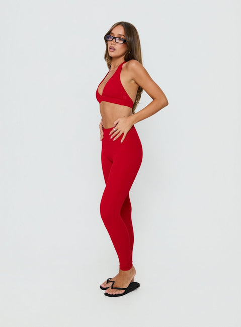 Peak Performance Active Leggings Red