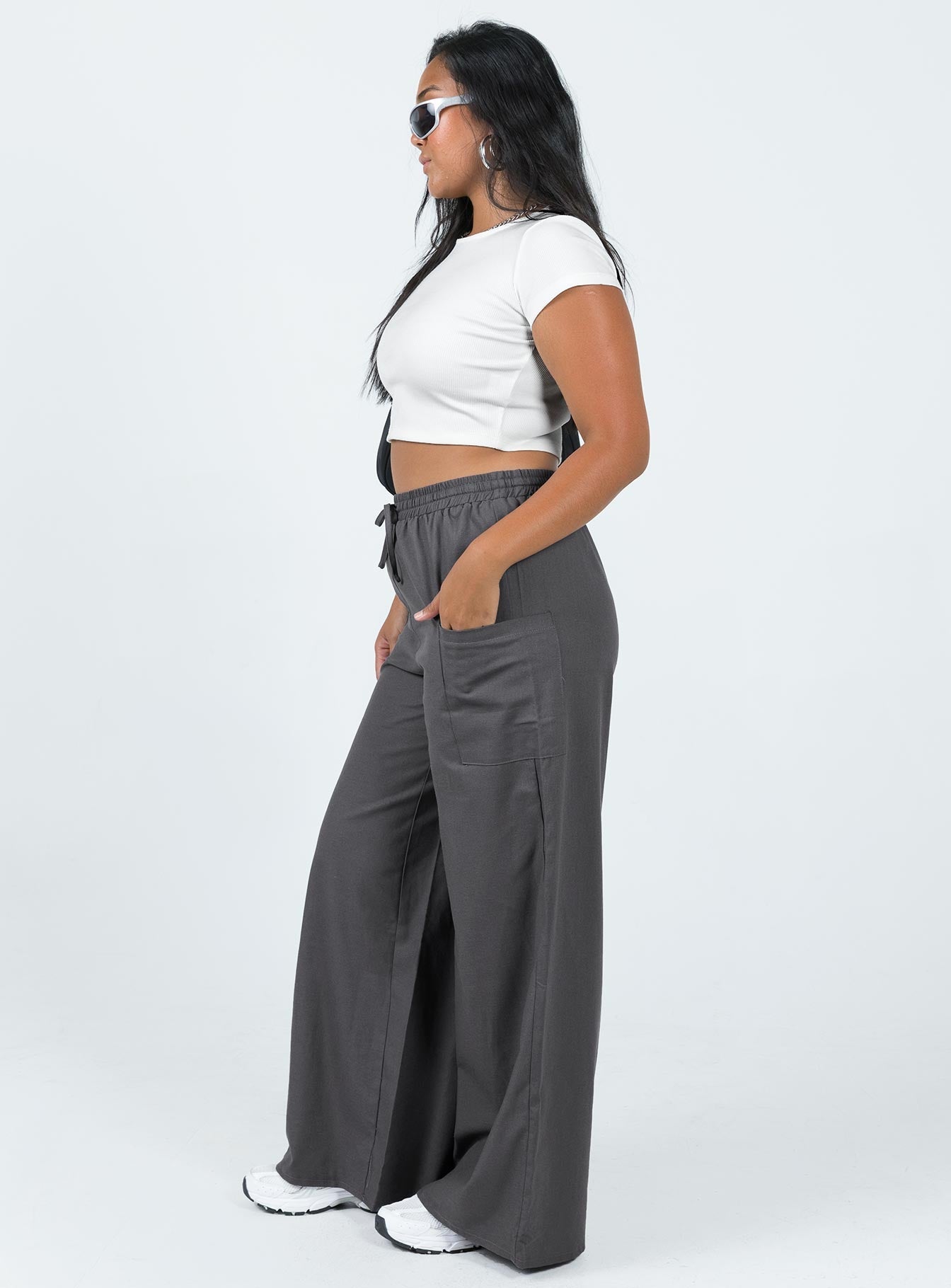 product Princess Polly High Waisted Pants  Brunie Pants Slate