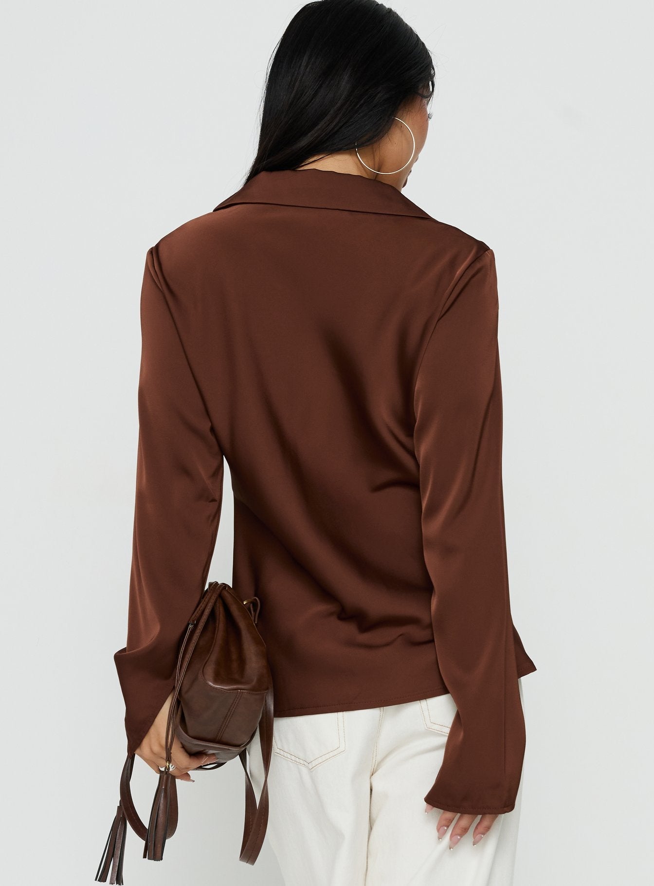 Way Life Goes Long Sleeve Top Chocolate