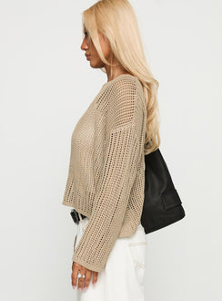 Conversations Knit Sweater Mocha