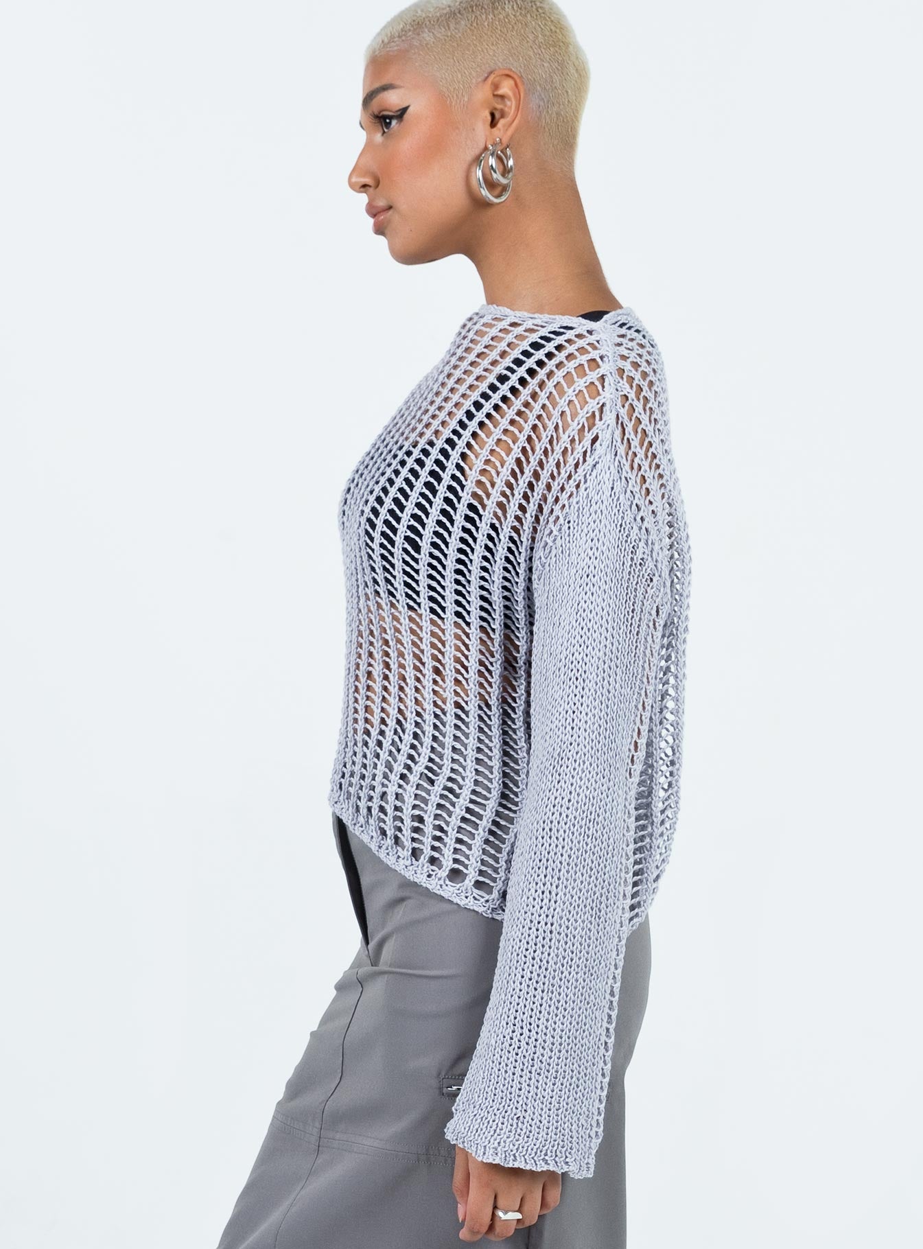 The Kennedy Sweater Grey Princess Polly  regular 