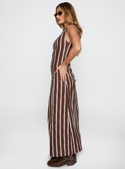 Lewisa Maxi Dress Brown