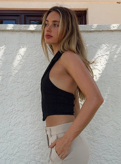 product Princess Polly Sleeveless Plunger  Everest Vest Top Black