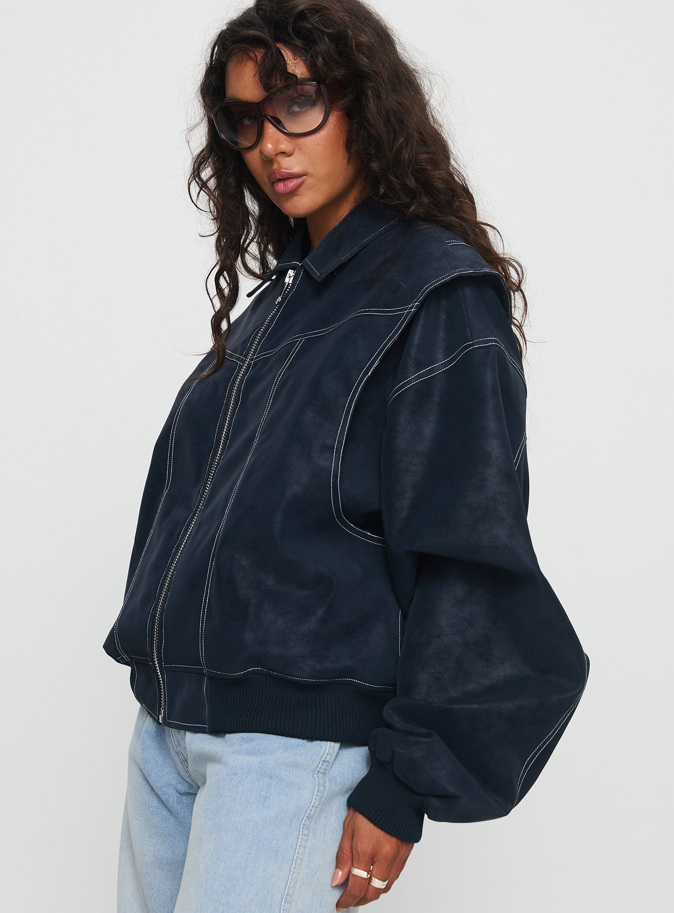 Vista Bomber Jacket Washed Navy