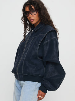 Vista Bomber Jacket Washed Navy