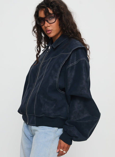 Vista Bomber Jacket Washed Navy