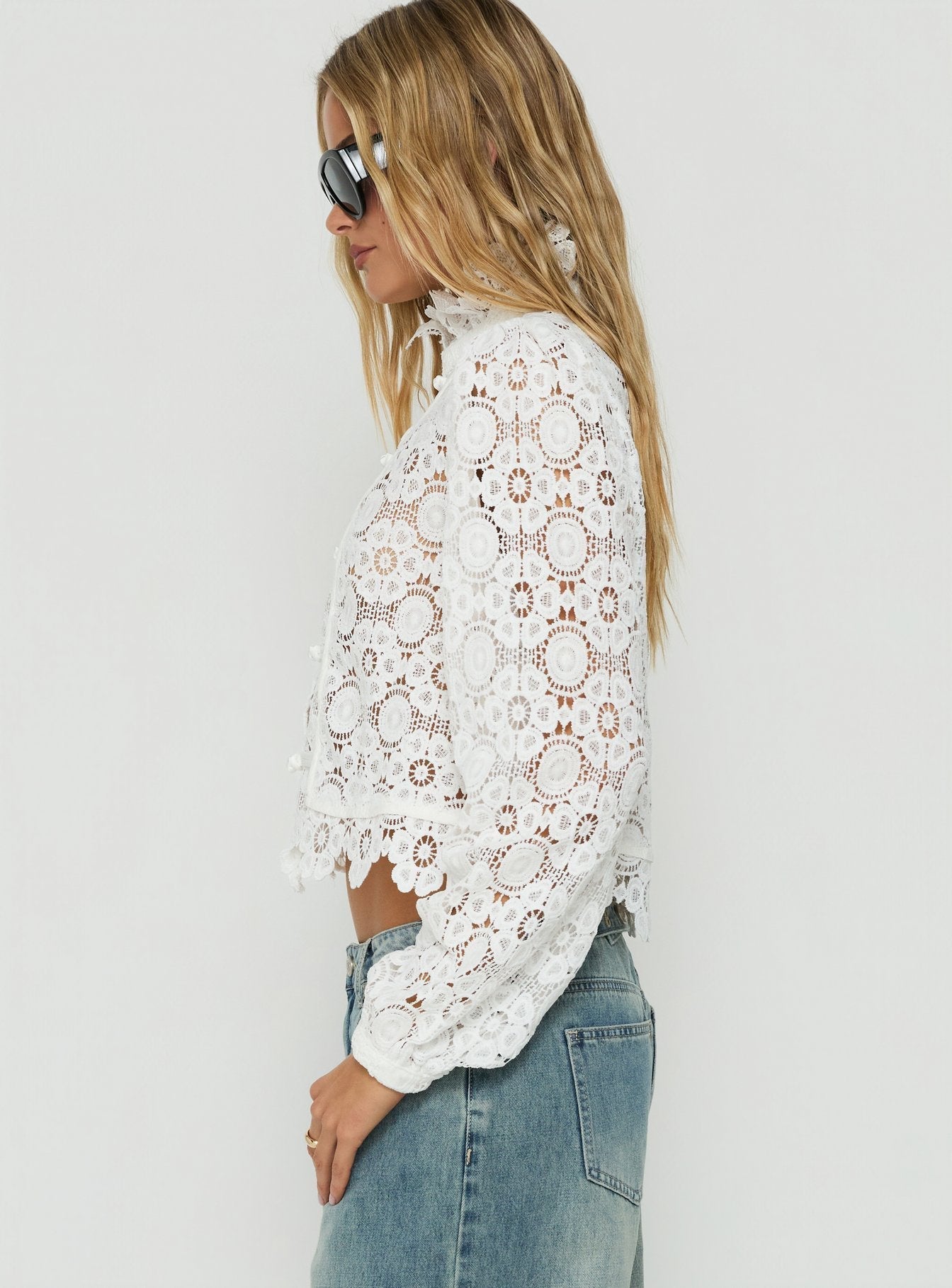 Overtime Blouse Porcelain