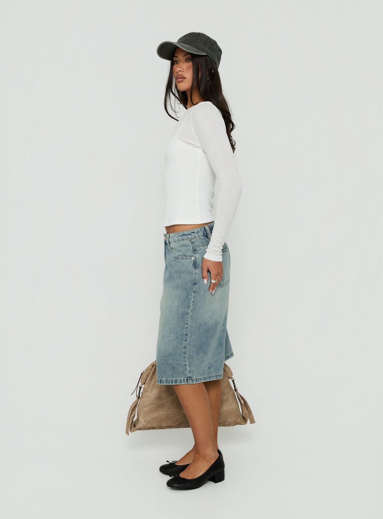 Kings Low Rise Jorts Vintage Mid Blue Wash