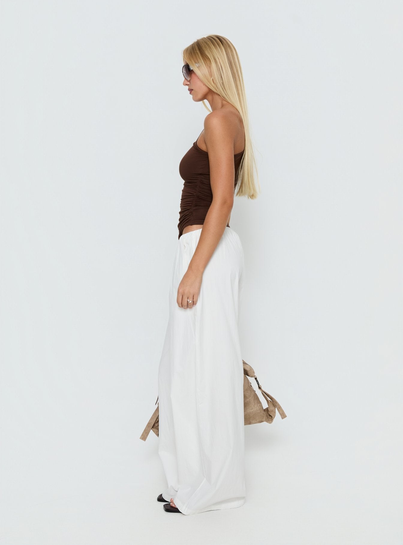 Lunea Concealed Waistband Pants White