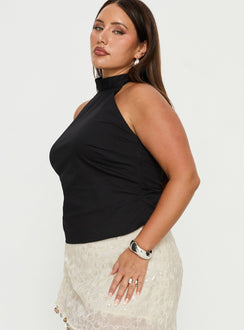 Merril Halter Top Black Curve