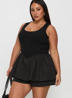 Inspiring Me Playsuit Black Curve