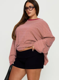 Baseline Low Rise Rib Shorts Black Curve
