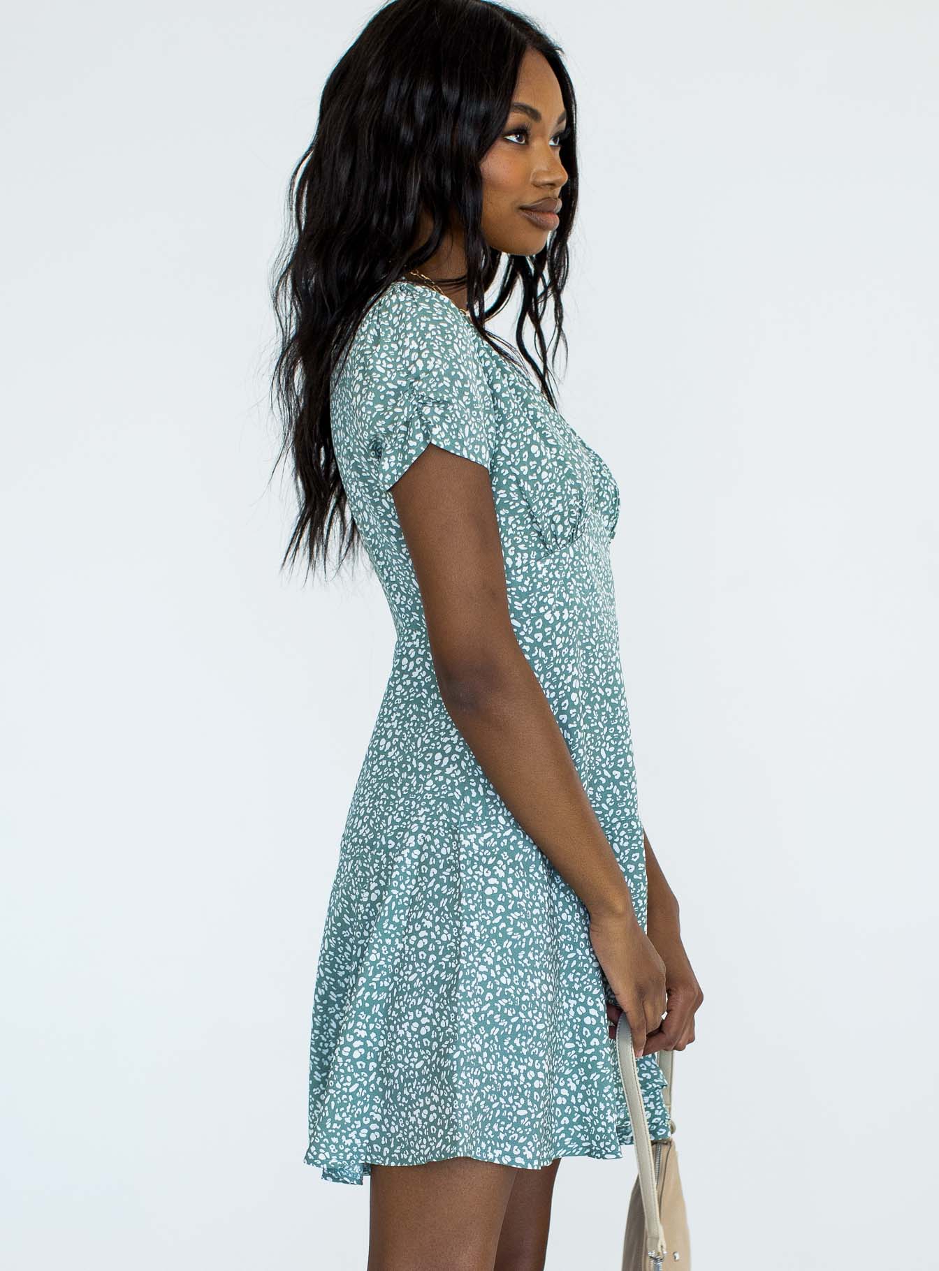 polka dot print mini dress DYLAN HALTER MINI DRESS