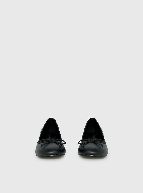 Therapy Diana Heeled Ballet Flats Black