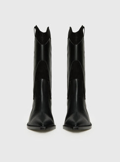 Takes You Far Cowboy Boot Black