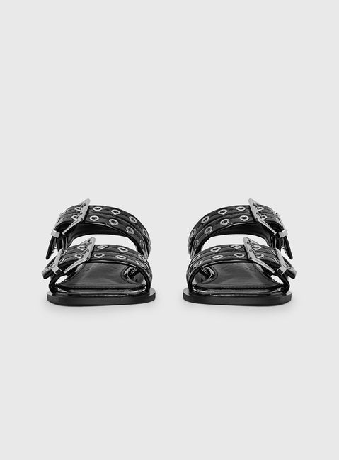 Therapy Elemental Sandals Black Patent