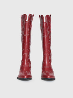 Therapy Malvin Cowboy Boots Cherry