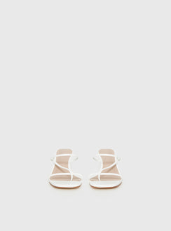 The Becka Heels White