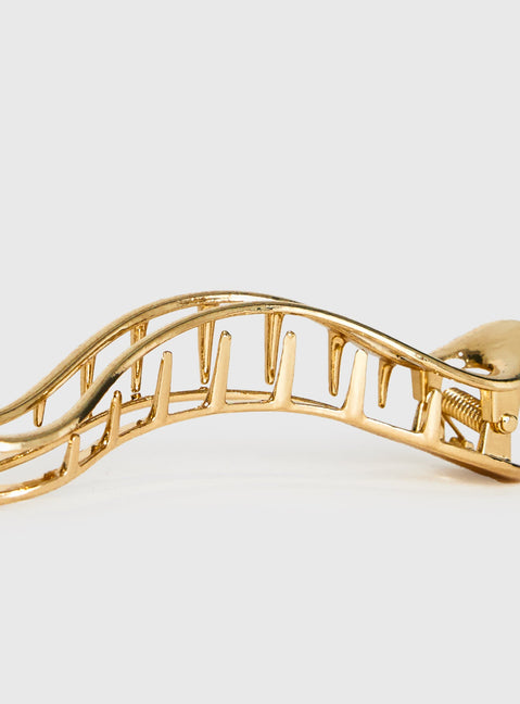 In The World Hair Clip Gold