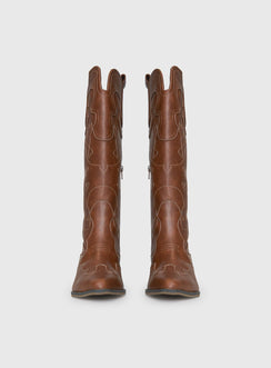 Therapy Malvin Cowboy Boots Tan