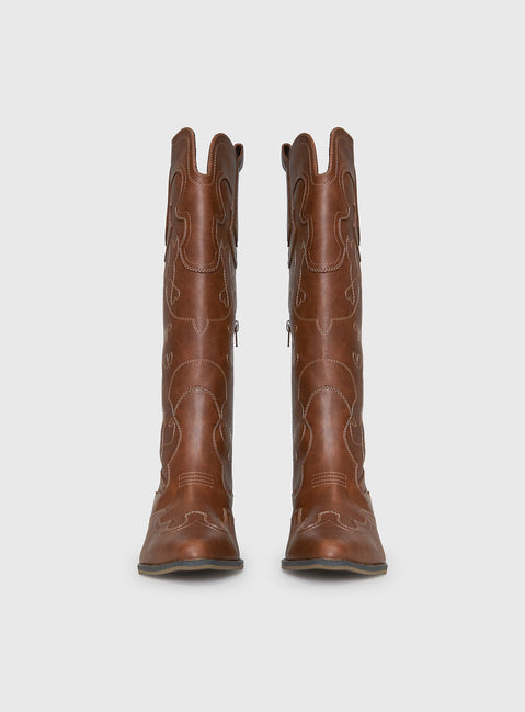 Therapy Malvin Cowboy Boots Tan