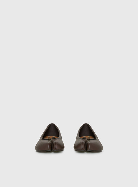 Therapy Harajuku Split Toe Ballet Flats Chocolate