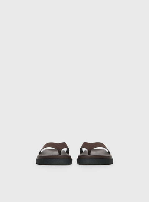 Billini Aila Sandals Dark Cacao Suede