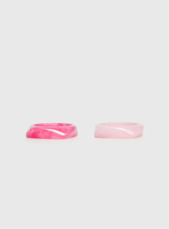Billy Resin Cuff Pack Pink