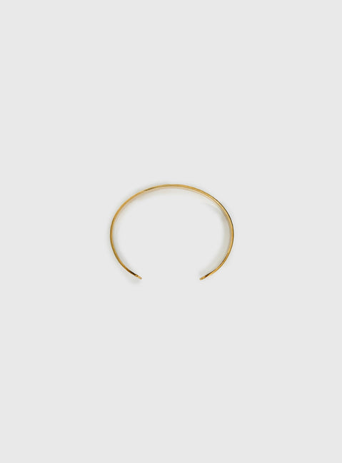 Bridgeta Gold Plated Cuff Bracelet Gold