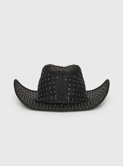 Tennessee Diamante Cowboy Hat Black