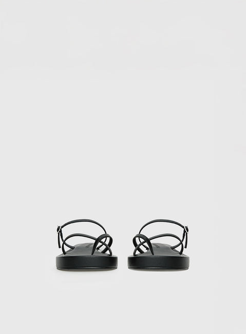 Riki Mini Belt Sandals Black