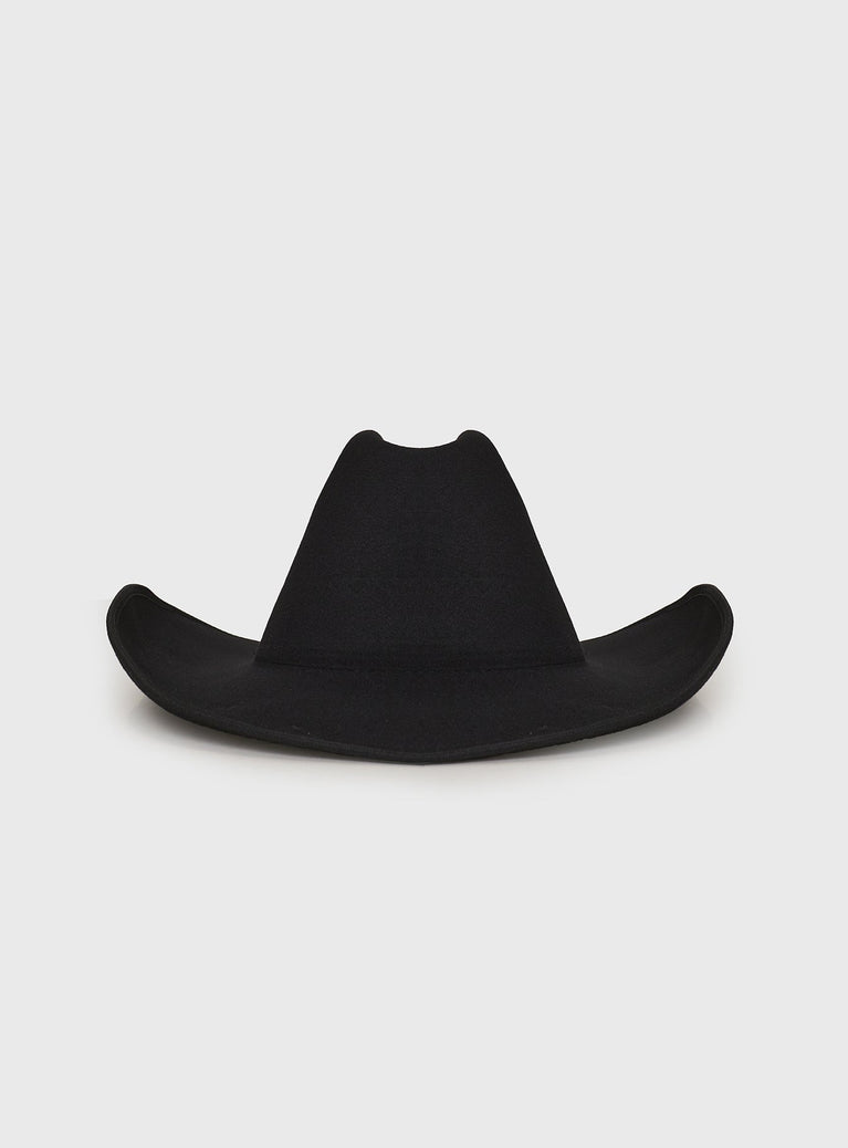 First Rodeo Cowboy Hat Black | Princess Polly AU