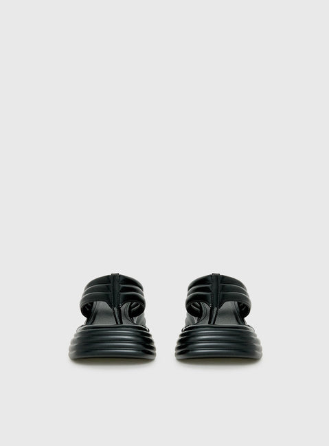 Therapy Flames Platform Sandals Black