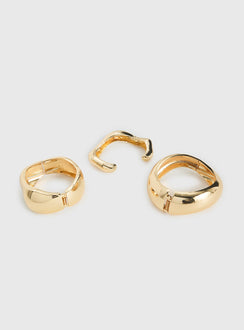 Hot Gossip Cuff Set Gold