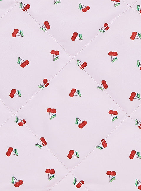 On A Cloud Quilted Pouch Pink Cherry