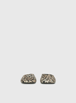 Therapy Gabbi Flats Leopard Satin