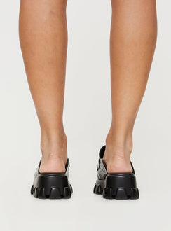 But U Mules Black Croc