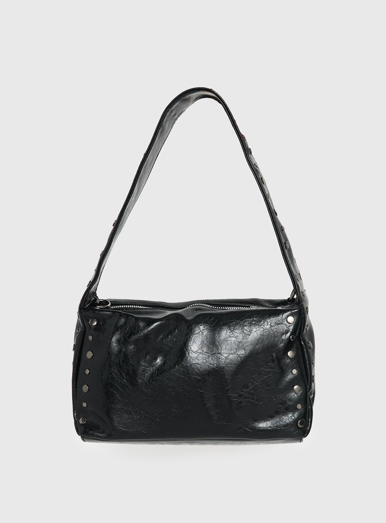 Kaiser Stud Detail Shoulder Bag Black