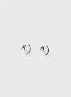 Film Noir Earrings Silver