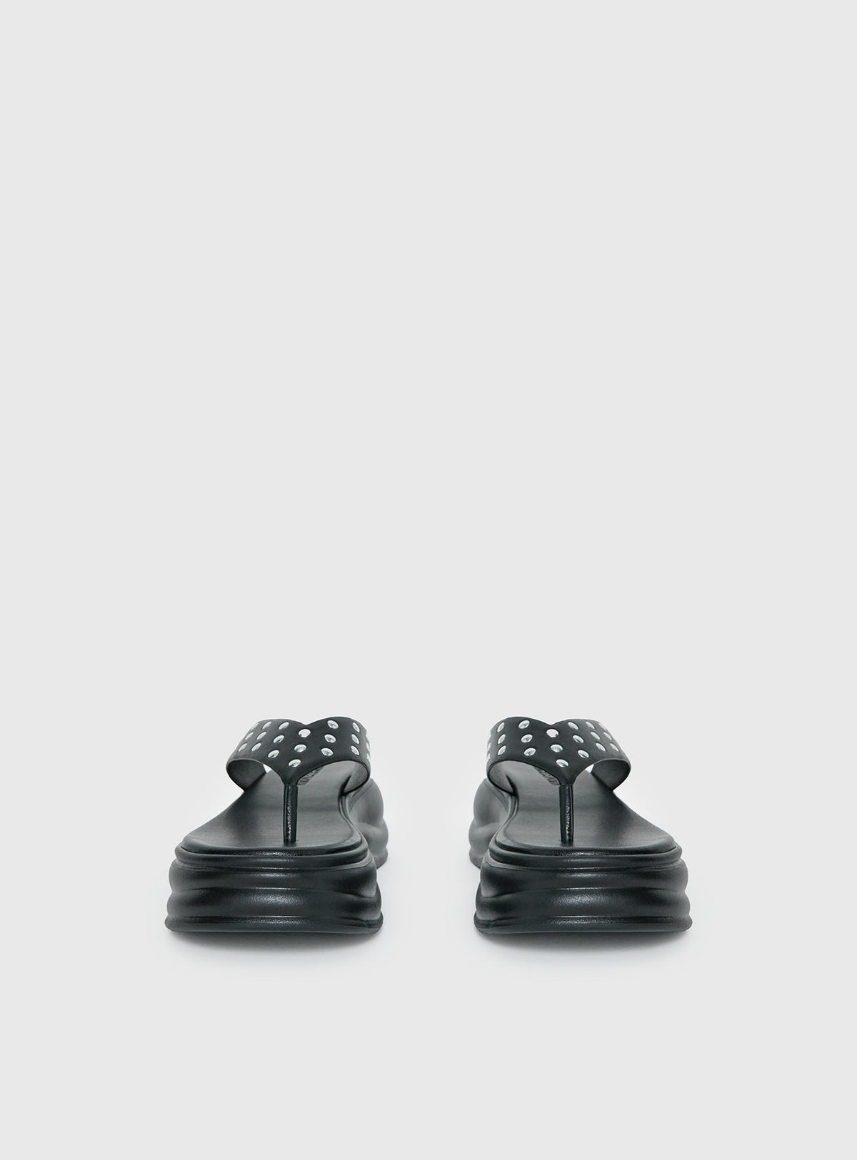 Fienna Platform Thong Sandals Black