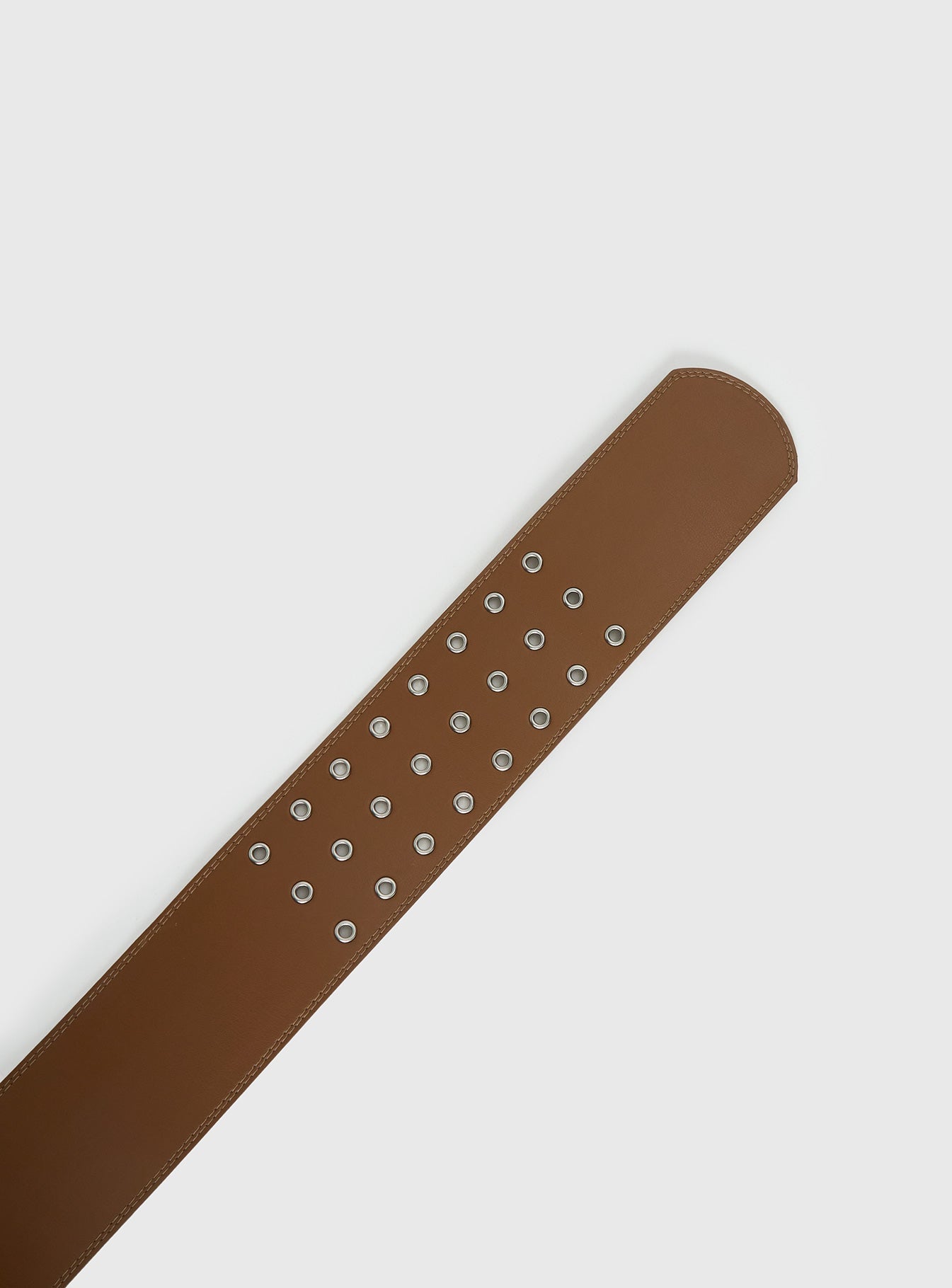 Essences Faux Leather Belt Brown