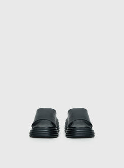 Therapy Flaunt Platform Sandals Black