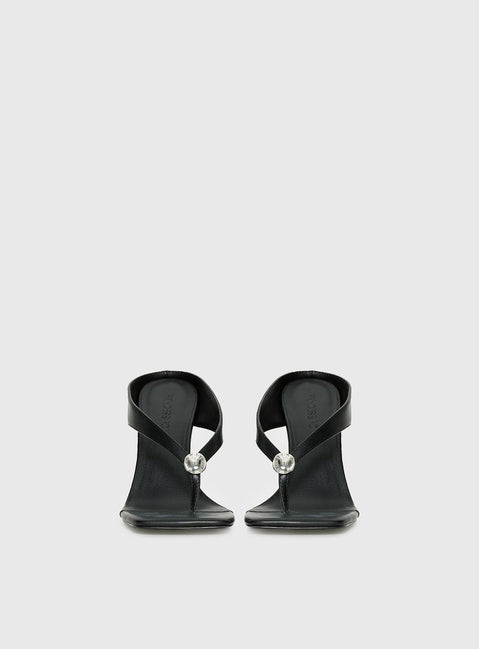 Two Summers Wedge Heels Black