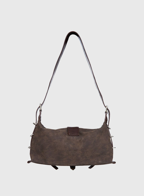 Anatolius Shoulder Bag Washed Brown