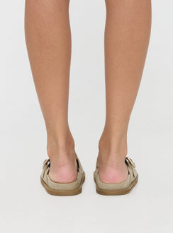 Billini Orlin Slides Desert Faux Suede