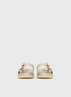 Roxxie Sandals Beige Linen