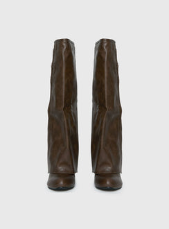 Ritz Knee High Boots Brown